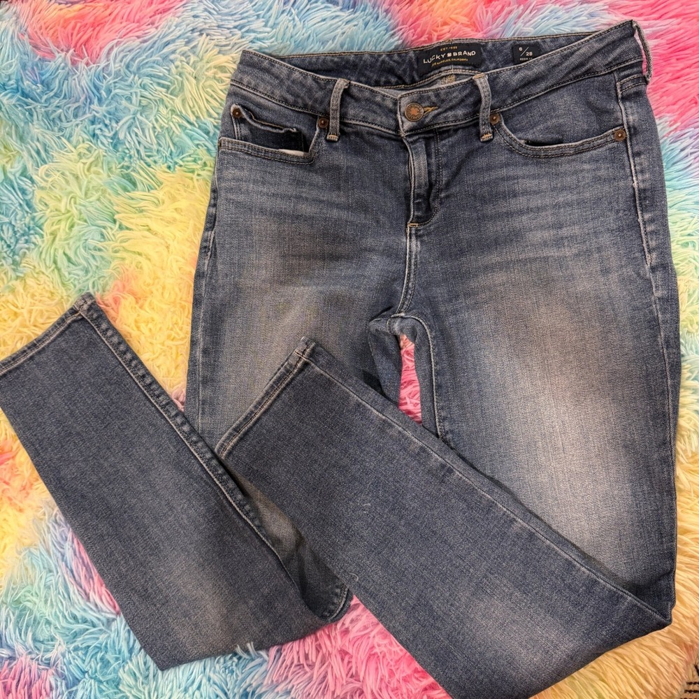 Lucky Brand Lolita‎ Skinny Jeans Womens 6/28 Regular Blue Medium Wash Denim